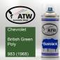 Preview: Chevrolet, British Green Poly, 983 (1968): 400ml Sprühdose, von ATW Autoteile West.